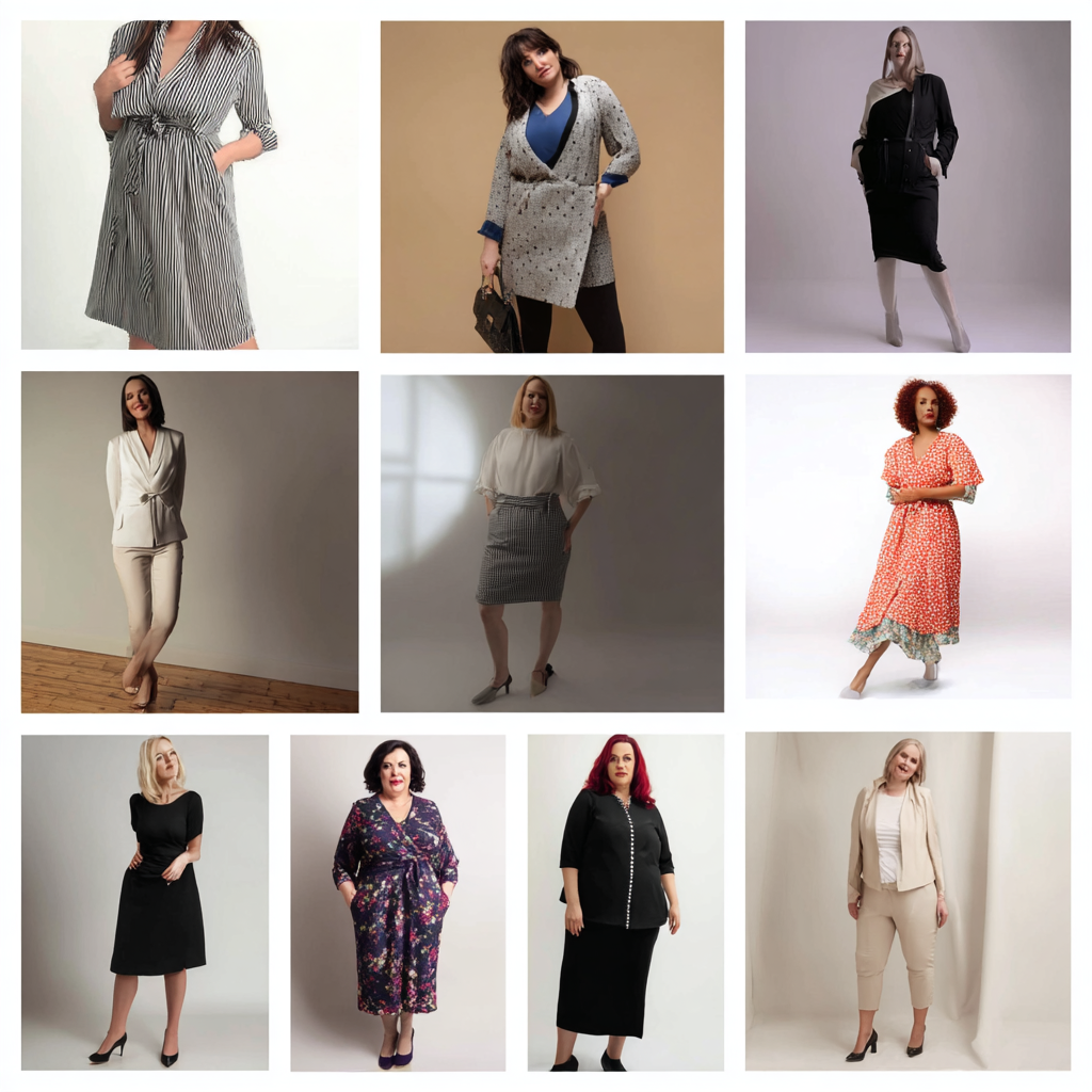 Apple Shape Lookbook